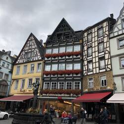 Beautiful town square in Cochem