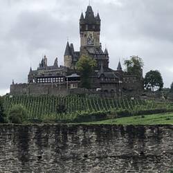 Great view of the castle and its vineyards - taken from the cemetery.