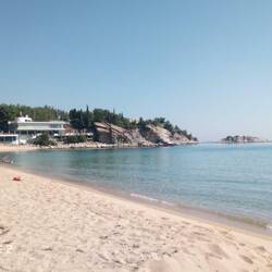 Strand beim Camp mit 3 Bewohnern