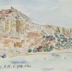 Festung und Sandstrand