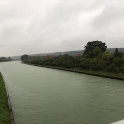 Dortmund-Ems-Kanal im Regen