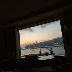 View from the hotel room this morning