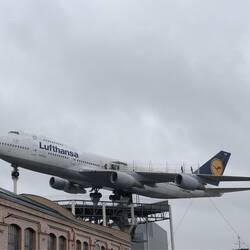 Airplane mounted at Technical Museum in Speyer