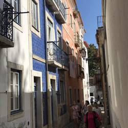 Lovely narrow streets around the castle