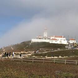 Lighthouse with fog rolling in