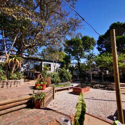 Der schöne Hostel-Garten