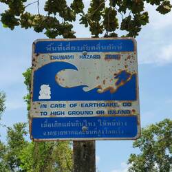 Tsunami-Gefahrenzone