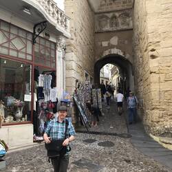 Narrow and winding walkway