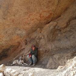 At the cave paintings