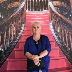 On the famous staircase