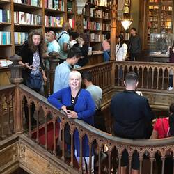 Danielle on the landing