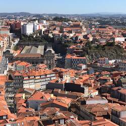 Looking towards São Bento Train Station