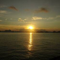 Sonnenaufgang vom Pier aus