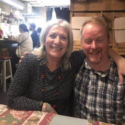 Ian with the manager/ front of house