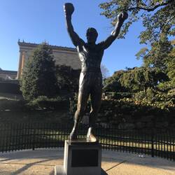 Rocky statue