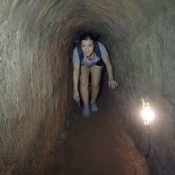 Vergrößerter Touristentunnel