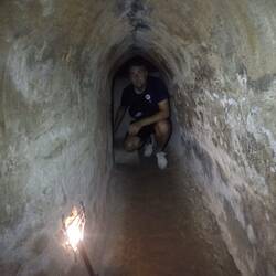 Vergrößerter Touristentunnel