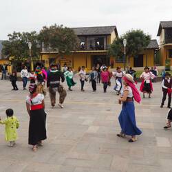 Beim traditionellen Tanz