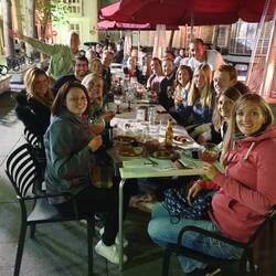 Das letzte Mal europäische Tapas inkl. Sangria.