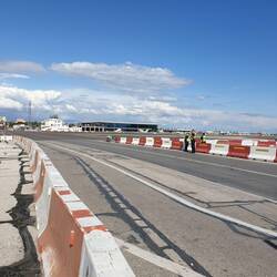 Blick von Gibraltar auf Spanien.