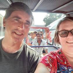 Rickshaw selfie