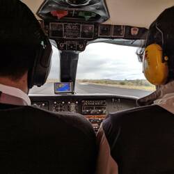 Back on the ground and ready to connect to our next flight