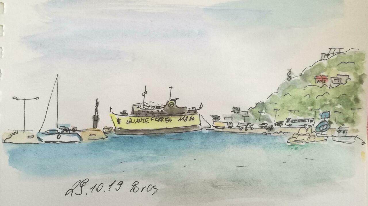 Die Fähre in Poros