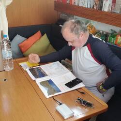 Unser Gast plant die Route