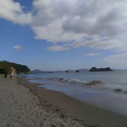 Morgens an Hahei Beach