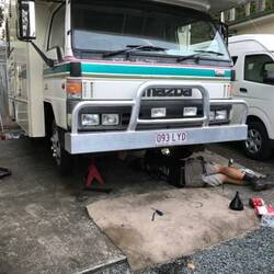 Big Bertha being repaired