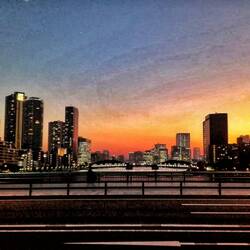 Skyline Tokio's by night