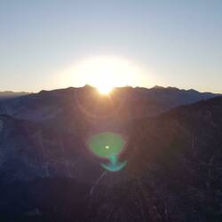Sunrise from Eagle Peak // Lever de soleil vu d'Eagle Peak