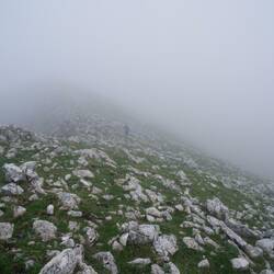 In weglosem Terrain wurde die Orientierung langsam schwierig