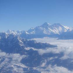 Everest from cockpit