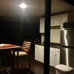 Küche ist draussen auf der Terrasse 😊