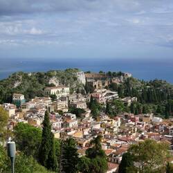 Taormina vom Weg nach oben