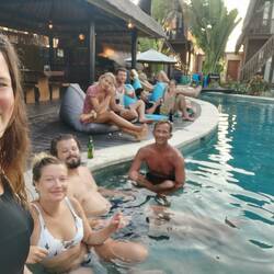 Den Abend im Pool ausklingen lassen :)