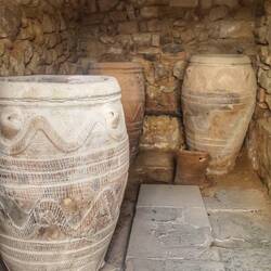 Storage room and jars ... olive oil and the like