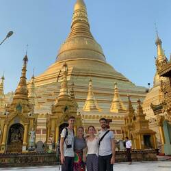 Die Pagode im Abendlicht