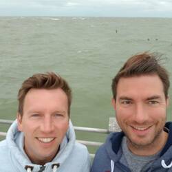 Ein morgendliches Selfie am Steg