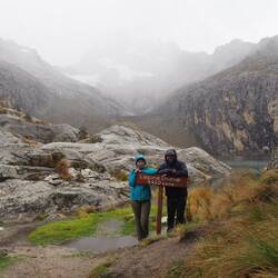 Laguna Churup im Regen
