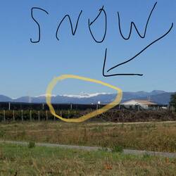 As the picture says - snow