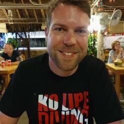 Marvin mit seinem Tauchshirt😁🏅