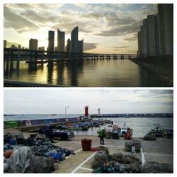 Busan sometimes looks like a modern city like Vancouver, sometimes like a fishermen's village
