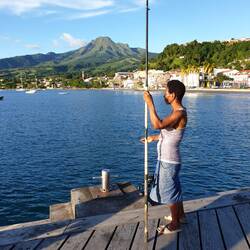 Der aktive Vulkan Mont Pelée, der knapp 30.000 Menschen in den Tod riss.