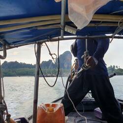 auf dem Longtailboat