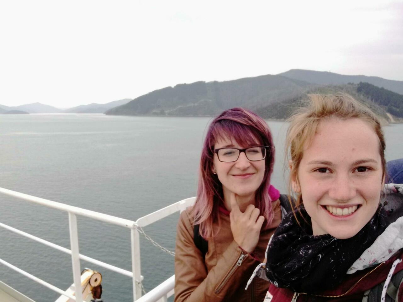 Auf der Fähre zur Südinsel Neuseelands