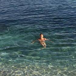 A quick dip at old harbour