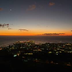 Das Schiffchen bei Dämmerung.