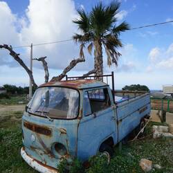 Ein schöner T2a Pritsche und leider keinen Anhänger zum Mitnehmen dabei